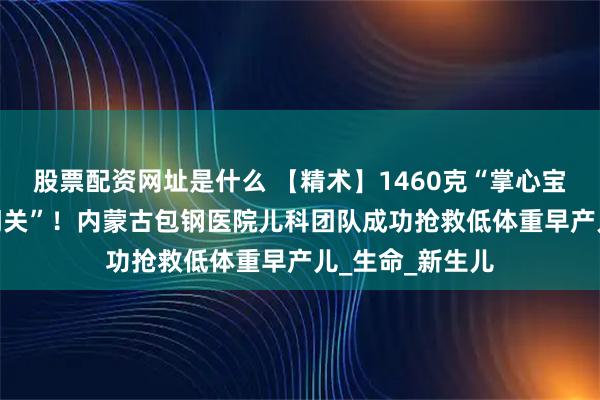 股票配资网址是什么 【精术】1460克“掌心宝宝” 勇闯“鬼门关”！内蒙古包钢医院儿科团队成功抢救低体重早产儿_生命_新生儿